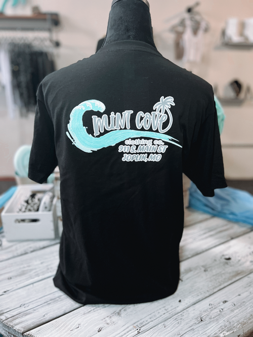 Mint Cove Logo Shirt- Black