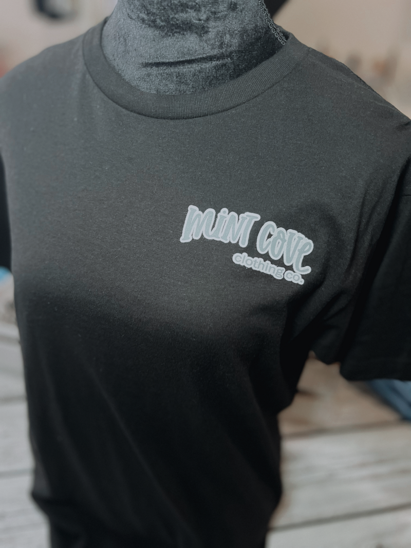 Mint Cove Logo Shirt- Black