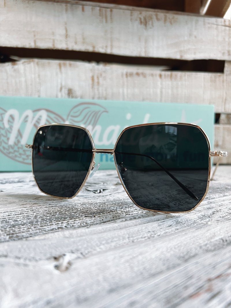 Hustlin' Rhinestone Sunglasses
