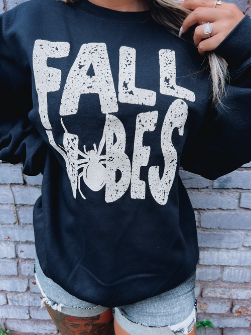 Fall Vibes Sweatshirt- Black