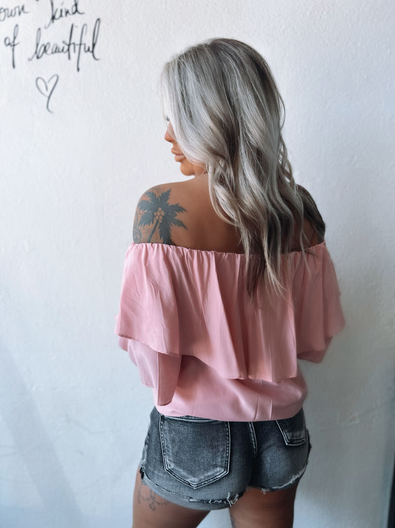 Off the Shoulder Ruffle Top